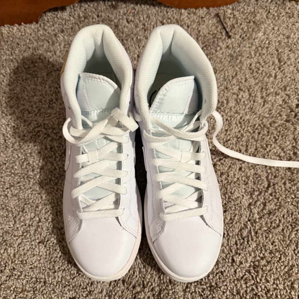 Women's White High-Top Sneakers